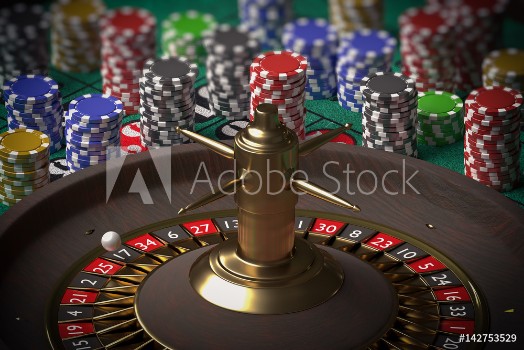Picture of 3D rendered illustration of casino roulette Gambling concept